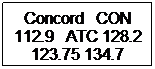Text Box: Concord   CON 112.9   ATC 128.2 123.75 134.7
