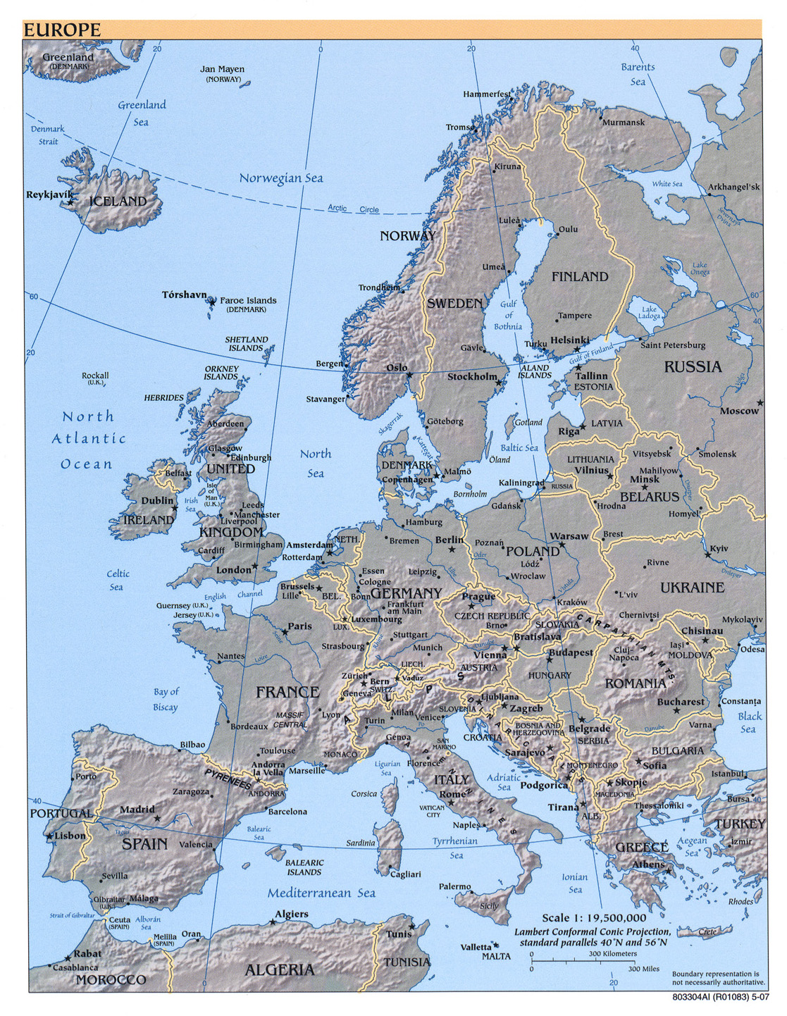 Europe Cruise Map